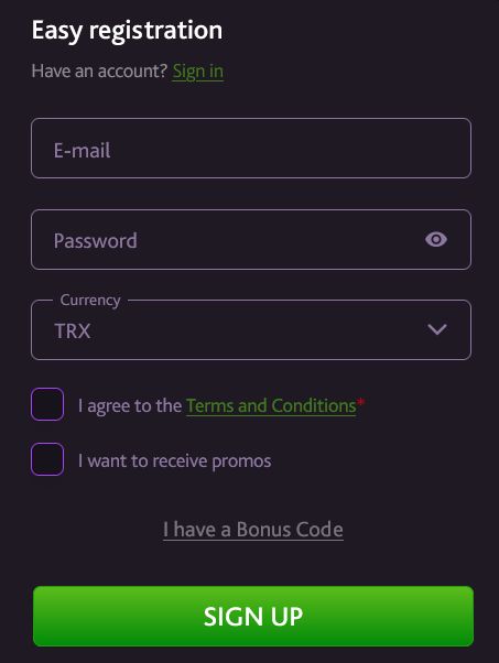 Easy registration