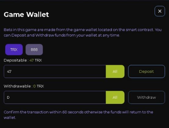 Game wallet